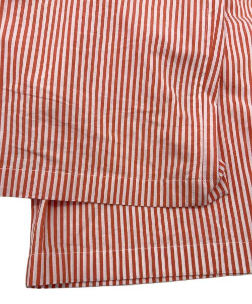 Vas-y Lentement（ヴァジー ラントマン）Vas-y Lentement (ヴァジー ラントマン) POPLIN STRIPE PANTS オレンジ サイズ:Lの古着・服飾アイテム