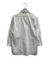 YAECA (ヤエカ) CANVAS DESIGN LONG P/O SHIRT ホワイト×グレー サイズ:M：14000円