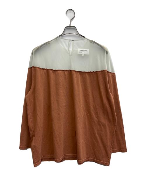 MM6 Maison Margiela（エムエムシックスメゾンマルジェラ）MM6 Maison Margiela (エムエムシックスメゾンマルジェラ) Mannequin print T-shirt ブラウン サイズ:Lの古着・服飾アイテム