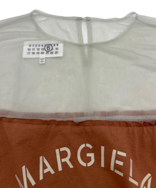 MM6 Maison Margiela（エムエムシックスメゾンマルジェラ）MM6 Maison Margiela (エムエムシックスメゾンマルジェラ) Mannequin print T-shirt ブラウン サイズ:Lの古着・服飾アイテム
