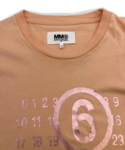 MM6 Maison Margiela（エムエムシックスメゾンマルジェラ）MM6 Maison Margiela (エムエムシックスメゾンマルジェラ) ブランドロゴワンピース オレンジ サイズ:16の古着・服飾アイテム