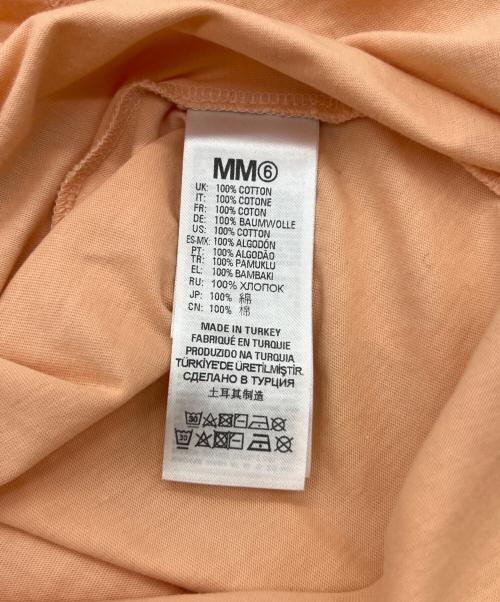 MM6 Maison Margiela（エムエムシックスメゾンマルジェラ）MM6 Maison Margiela (エムエムシックスメゾンマルジェラ) ブランドロゴワンピース オレンジ サイズ:16の古着・服飾アイテム