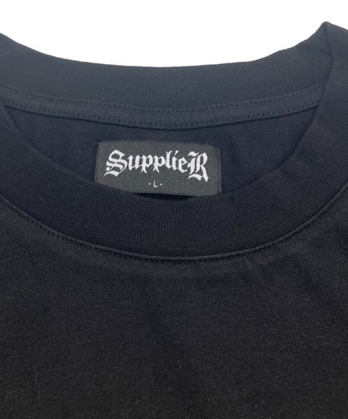 SUPPLIER（サプライヤー）SUPPLIER (サプライヤー) Rhinestone Fire Bones Tee ブラック サイズ:Lの古着・服飾アイテム