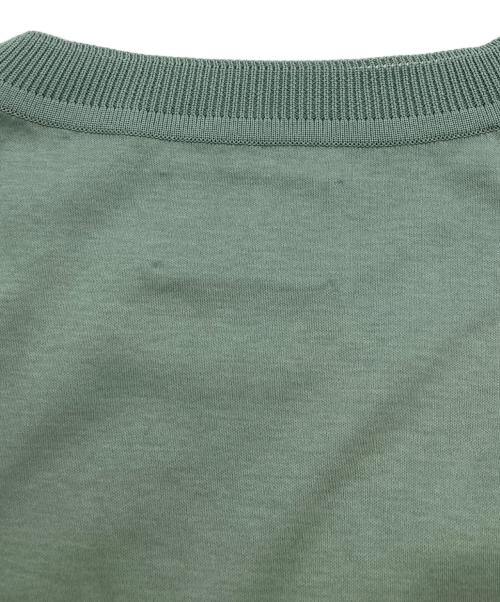 EDIFICE by PIPPIOLINO（エディフィス バイ ピッピオリーノ）EDIFICE by PIPPIOLINO (エディフィス バイ ピッピオリーノ) 26SS　コットン ジャージー クルーネック グリーン サイズ:Lの古着・服飾アイテム