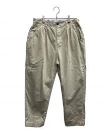 journal standard luxe（ジャーナルスタンダード ラックス）の古着「チノ タックテーパーパンツ」｜ベージュ