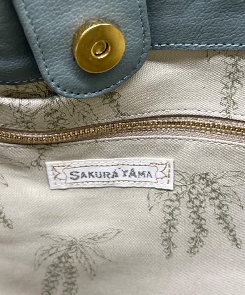 SAKURA YAMA（サクラヤマ）SAKURA YAMA (サクラヤマ) 猫のピンクッションバッグ ドローストリングショルダーバッグ グリーンの古着・服飾アイテム