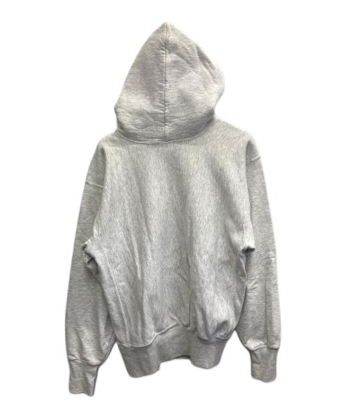 rugged sweats（ラギッドスウェット）RUGGED SWEATS (ラギッドスウェット) カレッジロゴプリントパーカー グレー サイズ:Lの古着・服飾アイテム