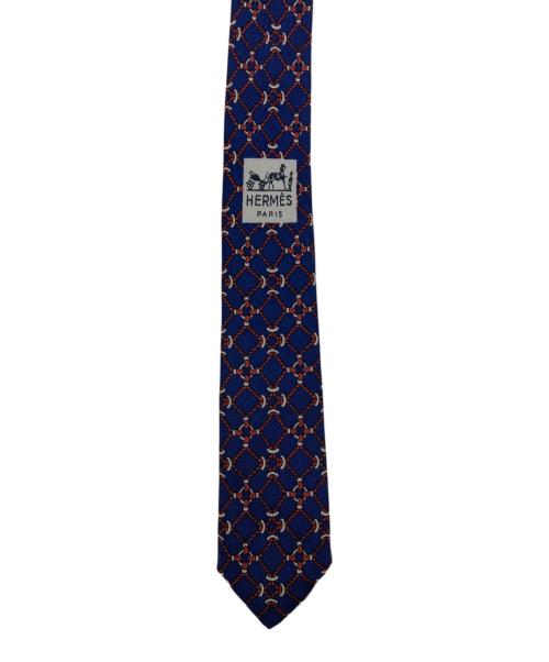 HERMES（エルメス）HERMES (エルメス) ネクタイ ネイビー サイズ:無しの古着・服飾アイテム
