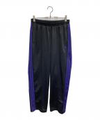 adidasアディダス）の古着「トラックパンツ（ジェンダーニュートラル）」｜ブラック×パープル