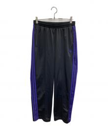 adidas（アディダス）の古着「トラックパンツ（ジェンダーニュートラル）」｜ブラック×パープル