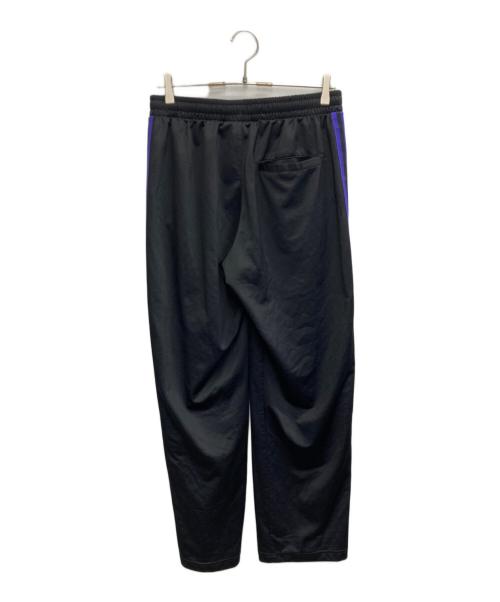 adidas（アディダス）adidas (アディダス) トラックパンツ（ジェンダーニュートラル） ブラック×パープル サイズ:Lの古着・服飾アイテム
