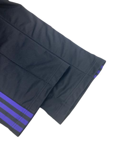 adidas（アディダス）adidas (アディダス) トラックパンツ（ジェンダーニュートラル） ブラック×パープル サイズ:Lの古着・服飾アイテム