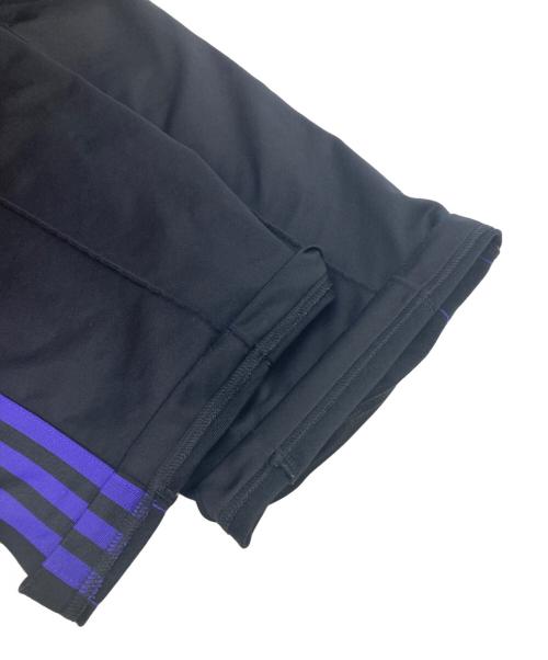 adidas（アディダス）adidas (アディダス) トラックパンツ（ジェンダーニュートラル） ブラック×パープル サイズ:Lの古着・服飾アイテム
