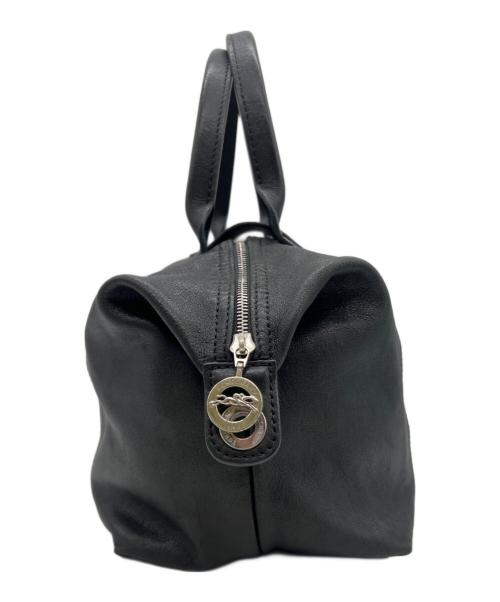 LONGCHAMP（ロンシャン）LONGCHAMP (ロンシャン) プリアージュキュイール S ブラックの古着・服飾アイテム