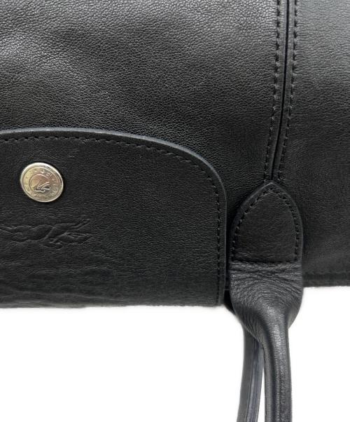 LONGCHAMP（ロンシャン）LONGCHAMP (ロンシャン) プリアージュキュイール S ブラックの古着・服飾アイテム