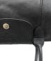 中古・古着 LONGCHAMP (ロンシャン) プリアージュキュイール S ブラック：7000円