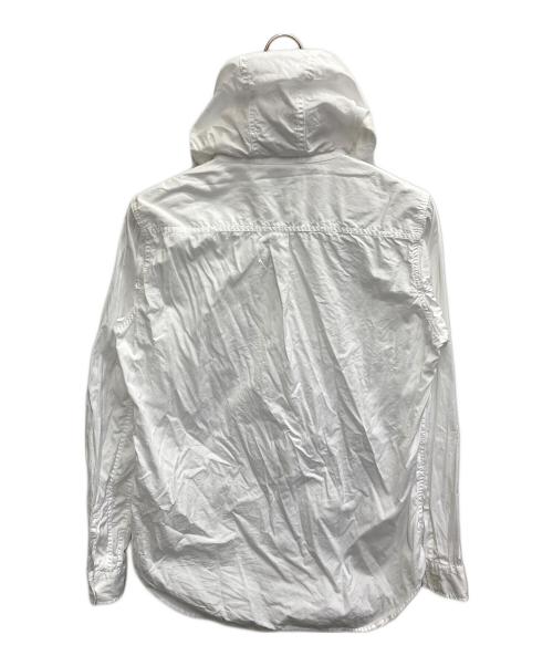 BLACK COMME des GARCONS（ブラックコムデギャルソン）BLACK COMME des GARCONS (ブラックコムデギャルソン) AD2021　フーディシャツ ホワイト サイズ:Lの古着・服飾アイテム