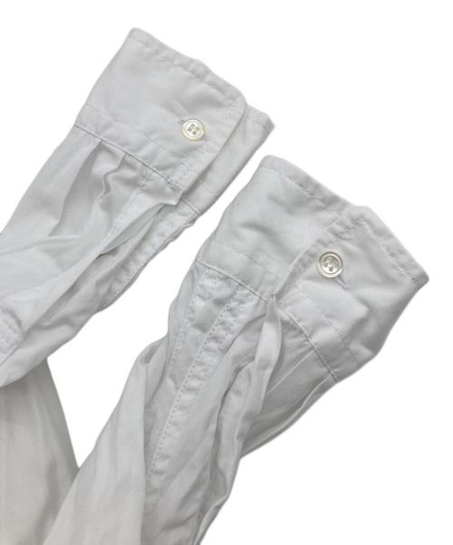 BLACK COMME des GARCONS（ブラックコムデギャルソン）BLACK COMME des GARCONS (ブラックコムデギャルソン) AD2021　フーディシャツ ホワイト サイズ:Lの古着・服飾アイテム