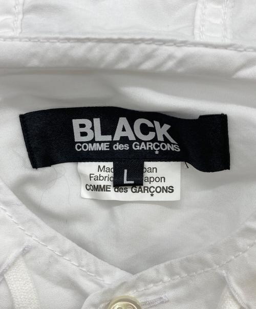 BLACK COMME des GARCONS（ブラックコムデギャルソン）BLACK COMME des GARCONS (ブラックコムデギャルソン) AD2021　フーディシャツ ホワイト サイズ:Lの古着・服飾アイテム