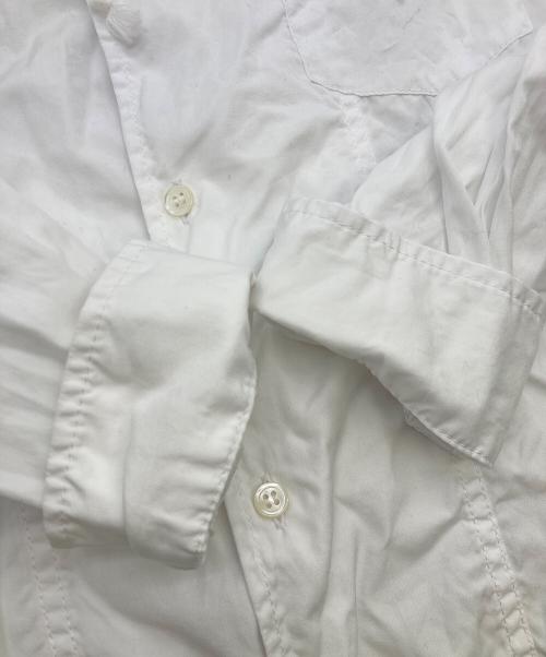 BLACK COMME des GARCONS（ブラックコムデギャルソン）BLACK COMME des GARCONS (ブラックコムデギャルソン) AD2021　フーディシャツ ホワイト サイズ:Lの古着・服飾アイテム