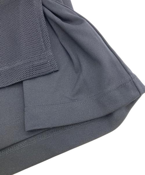 COMME des GARCONS HOMME PLUS（コムデギャルソンオムプリュス）COMME des GARCONS HOMME PLUS (コムデギャルソンオムプリュス) AD2024　メッシュ ベスト レイヤード ドッキング 半袖 Tシャツ ブラック サイズ:Mの古着・服飾アイテム