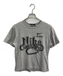 BLACK COMME des GARCONS×NIKE（ブラックコムデギャルソン×ナイキ）の古着「ロゴTシャツ」｜グレー