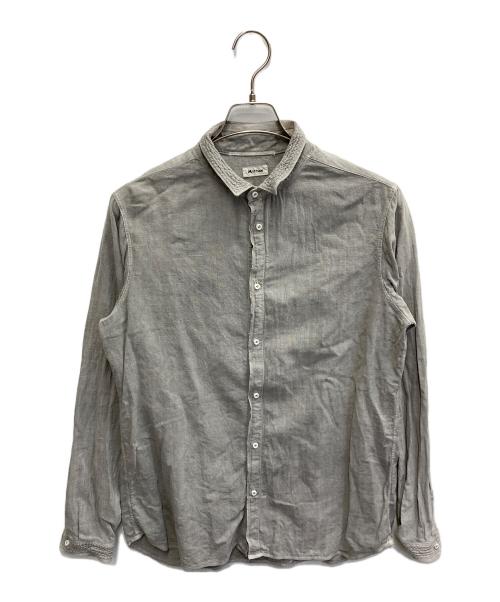 MITTAN（ミッタン）MITTAN (ミッタン) コットンシャツ グレー サイズ:Lの古着・服飾アイテム