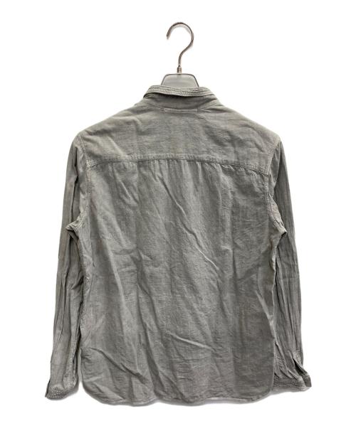 MITTAN（ミッタン）MITTAN (ミッタン) コットンシャツ グレー サイズ:Lの古着・服飾アイテム