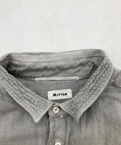 MITTAN（ミッタン）MITTAN (ミッタン) コットンシャツ グレー サイズ:Lの古着・服飾アイテム