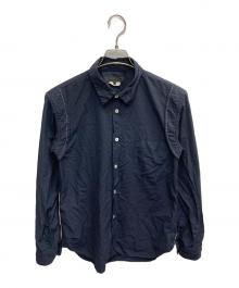 COMME des GARCONS HOMME DEUX（コムデギャルソン オム ドゥ）の古着「AD2018　デザインシャツ」｜ネイビー