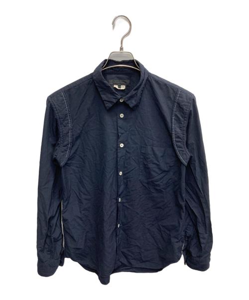 COMME des GARCONS HOMME DEUX（コムデギャルソン オム ドゥ）COMME des GARCONS HOMME DEUX (コムデギャルソン オム ドゥ) AD2018　デザインシャツ ネイビー サイズ:Sの古着・服飾アイテム
