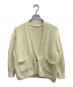 ebure - 【美品】ebure カシミヤ 100% カーディガン イエロー カジュアル 中古・古着通販】EBURE (エブール) コットンカシミヤ混カーディガン