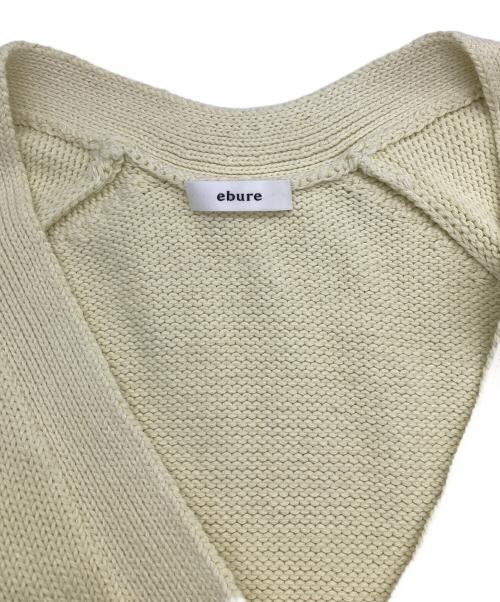 ebure（エブール）EBURE (エブール) コットンカシミヤ混カーディガン イエロー サイズ:FREEの古着・服飾アイテム