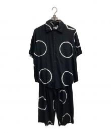 SUKU HOME（スクホーム）の古着「MOON SUMMER NIGHT PYJAMA SET UP」｜ブラック