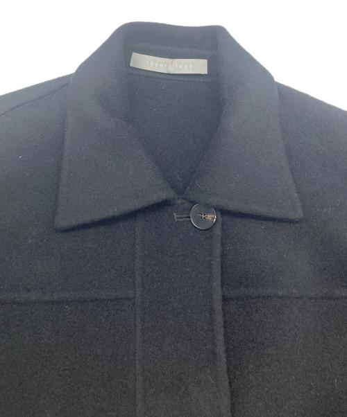 theory luxe（セオリーリュクス）theory luxe (セオリーリュクス) カシミヤ混ウールダブルフェイスコート ブラック サイズ:38の古着・服飾アイテム
