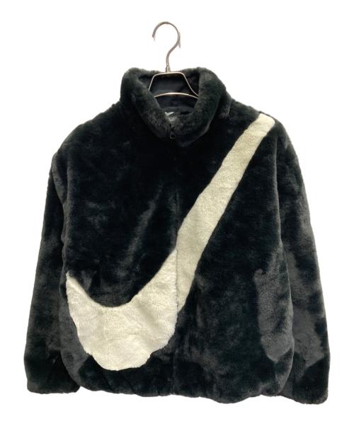 NIKE（ナイキ）NIKE (ナイキ) ビッグスウッシュ フリースジャケット ブラック サイズ:Mの古着・服飾アイテム