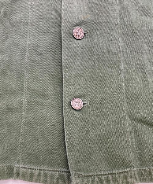 Good Luck fatigue（グッドラック・ファティーグ）Good Luck fatigue (グッドラック・ファティーグ) 40-50`sユーティリティージャケット グリーン サイズ:Mの古着・服飾アイテム