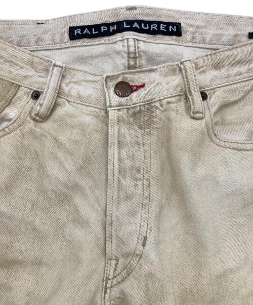 RALPH LAUREN（ラルフローレン）RALPH LAUREN (ラルフローレン) スタッズデニムパンツ ベージュ サイズ:32/32の古着・服飾アイテム