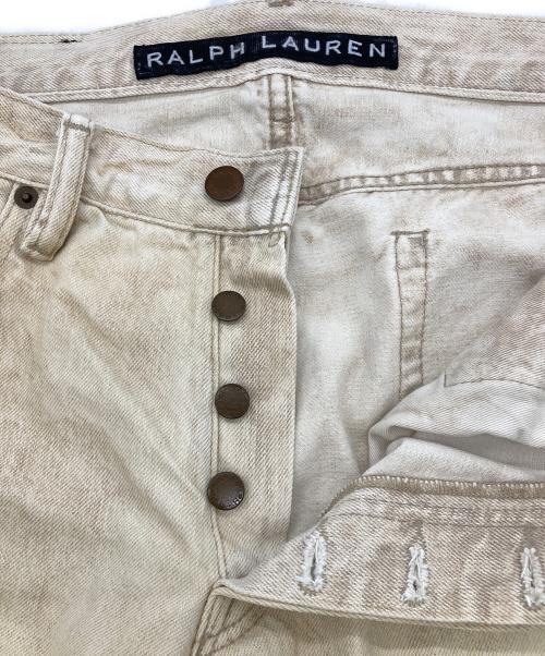RALPH LAUREN（ラルフローレン）RALPH LAUREN (ラルフローレン) スタッズデニムパンツ ベージュ サイズ:32/32の古着・服飾アイテム