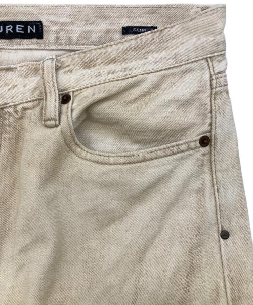 RALPH LAUREN（ラルフローレン）RALPH LAUREN (ラルフローレン) スタッズデニムパンツ ベージュ サイズ:32/32の古着・服飾アイテム