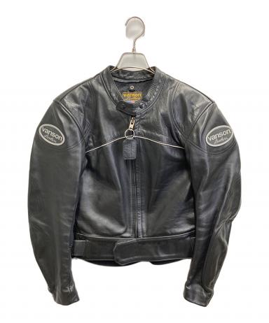 中古・古着通販】VANSON (バンソン) MANX LEATHER MOTORCYLE JACKET