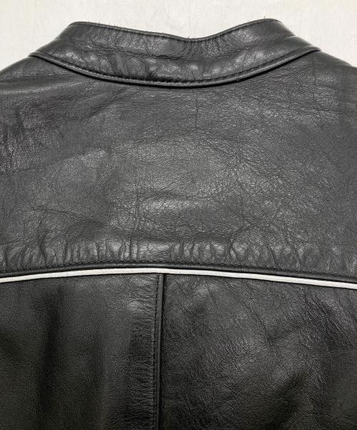 VANSON（バンソン）VANSON (バンソン) MANX LEATHER MOTORCYLE JACKET ブラック サイズ:40の古着・服飾アイテム