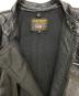 中古・古着 VANSON (バンソン) MANX LEATHER MOTORCYLE JACKET ブラック サイズ:40：35000円