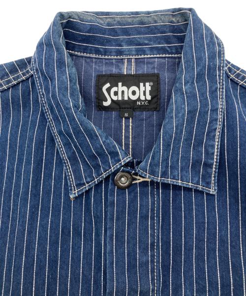 Schott（ショット）Schott (ショット) ウォバッシュジャケット インディゴ サイズ:Sの古着・服飾アイテム