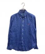 POLO RALPH LAURENポロ・ラルフローレン）の古着「リネンBDシャツ」｜ブルー