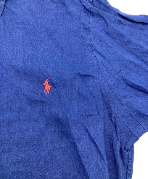 POLO RALPH LAUREN（ポロ・ラルフローレン）POLO RALPH LAUREN (ポロ・ラルフローレン) リネンBDシャツ ブルー サイズ:Sの古着・服飾アイテム