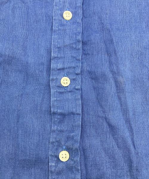 POLO RALPH LAUREN（ポロ・ラルフローレン）POLO RALPH LAUREN (ポロ・ラルフローレン) リネンBDシャツ ブルー サイズ:Sの古着・服飾アイテム