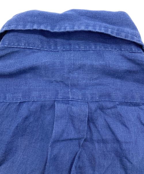 POLO RALPH LAUREN（ポロ・ラルフローレン）POLO RALPH LAUREN (ポロ・ラルフローレン) リネンBDシャツ ブルー サイズ:Sの古着・服飾アイテム