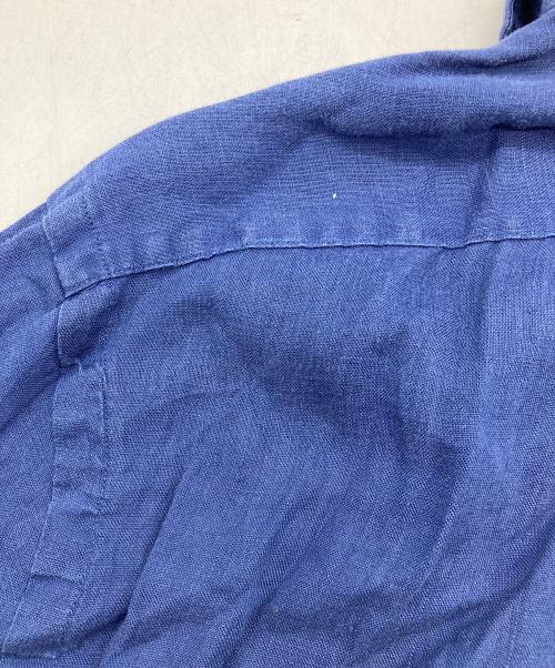 POLO RALPH LAUREN（ポロ・ラルフローレン）POLO RALPH LAUREN (ポロ・ラルフローレン) リネンBDシャツ ブルー サイズ:Sの古着・服飾アイテム