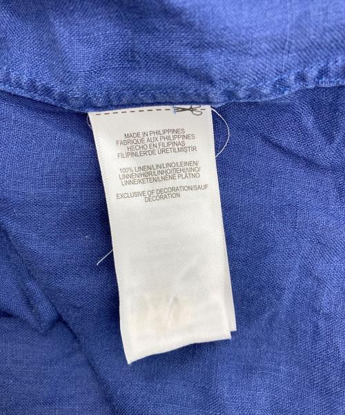 POLO RALPH LAUREN（ポロ・ラルフローレン）POLO RALPH LAUREN (ポロ・ラルフローレン) リネンBDシャツ ブルー サイズ:Sの古着・服飾アイテム